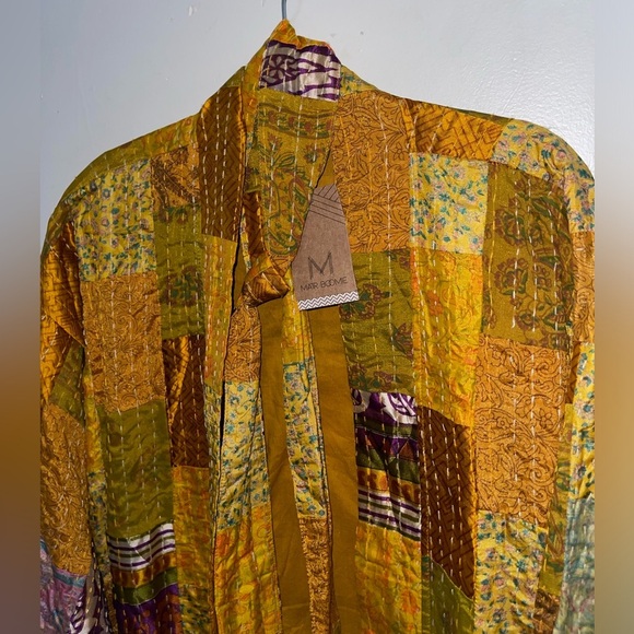 Women's Patchwork  Kantha Kimono Cardigan Duster Jacket - Picture 5 of 12